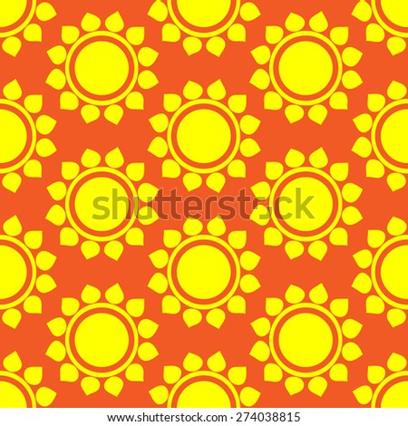  Retro Seamless pattern with sun. Vector illustration.  Retro Patterns Set