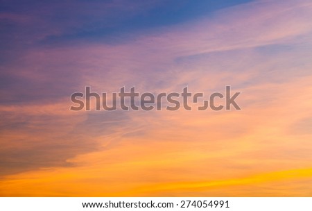 Dramatic cotton candy sky cloud texture background