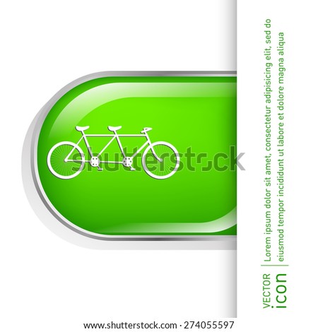 Retro bicycle icon.