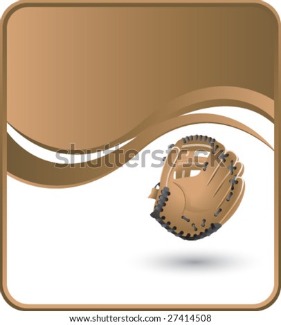 classy baseball glove background