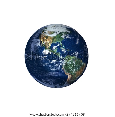 Isolated Earth with Depth of Field Effect - Elements of this Image Furnished by NASA