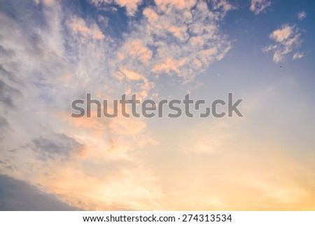 Clouds twilight times background