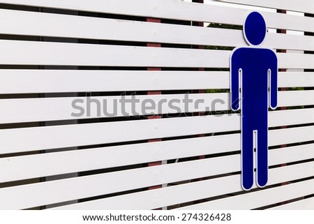 Male toilet signs