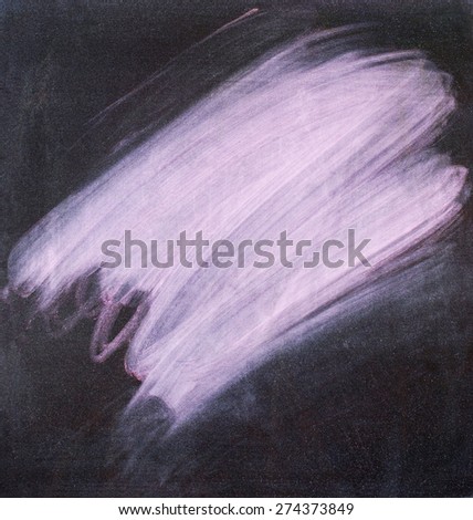 Pink Chalk Erased on a Black Chalkboard