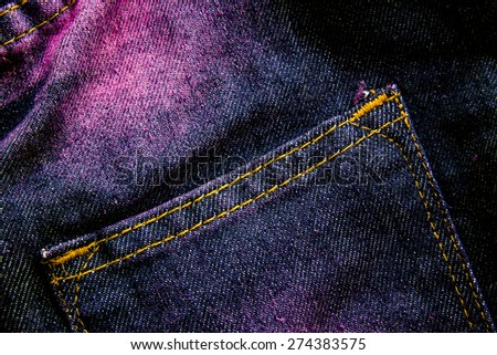 Jeans pocket closeup,fashion