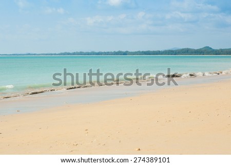 beach and tropical sea in Thailand