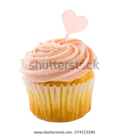 cupcake isolated over white background