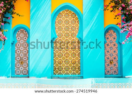 Morocco architecture style - vintage effect style pictures Royalty-Free Stock Photo #274519946