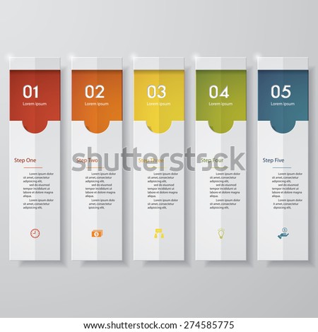 Design clean number banners template/graphic or website layout. Vector