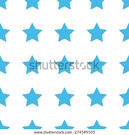 Unique Star white and blue seamless pattern for web design