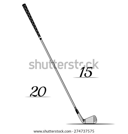 Vector golf club poster can use for logo design