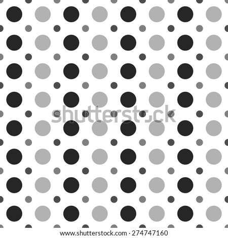 gray seamless Polka dot pattern background