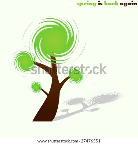 Spring tree VECTOR