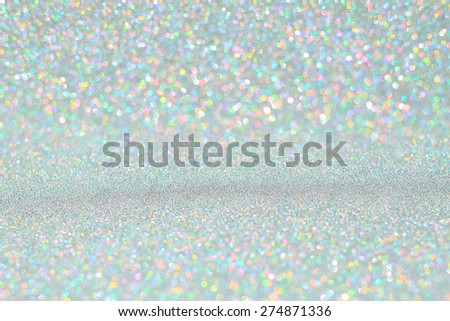 glitter lights background. silver  and diamond. de-focused