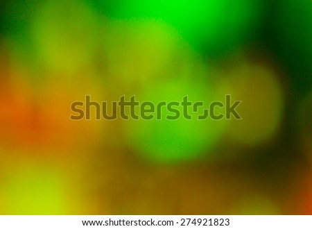 Photo of bokeh lights background blur. The predominance of green
