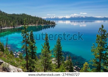 Lake Tahoe east shore Royalty-Free Stock Photo #274960727