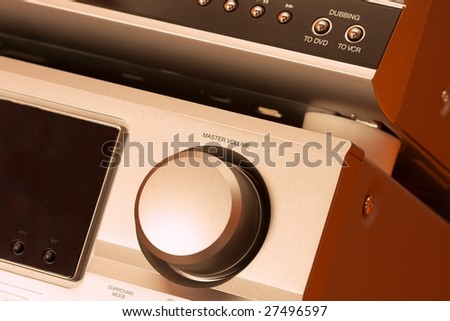 Detail of a hifi system