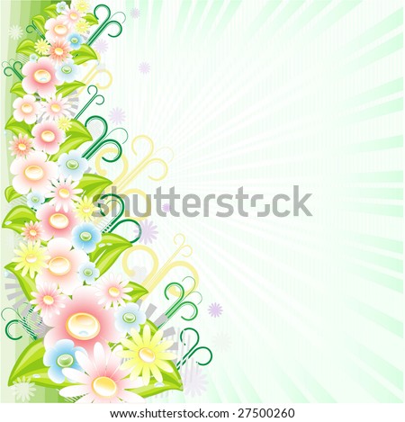 Spring background. Abstract vector illustration.