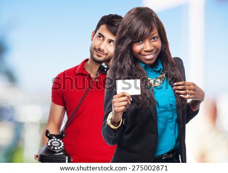 cool black-woman visit-card