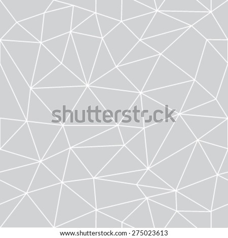 Geometric low poly graphic repeat pattern made out of triangular facets. Vector pattern.