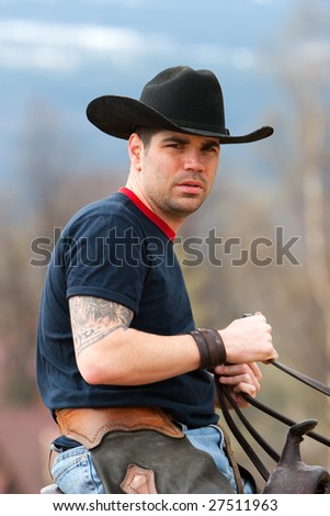 Cowboy's portrait