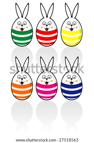 Easter Bunny Egg set