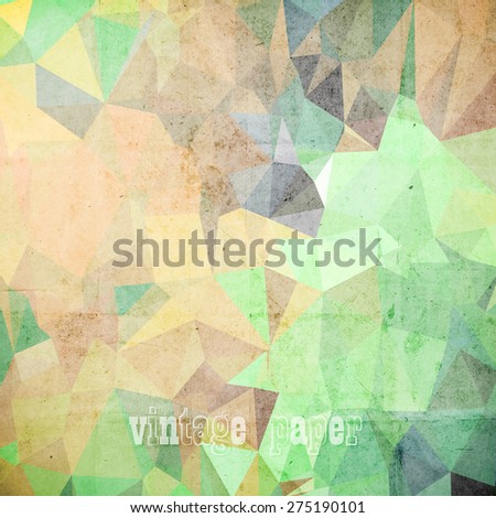 abstract futuristic geometrical background, vector paper texture