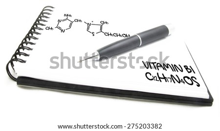 Chemical formula of Vitamin B1