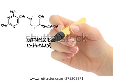 Chemical formula of Vitamin B1