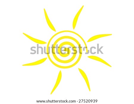 Sun symbol. Vector