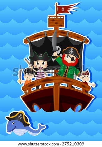 Pirates Cartoon for your design