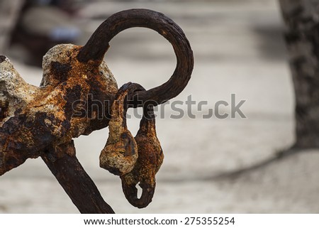 old rusty anchor