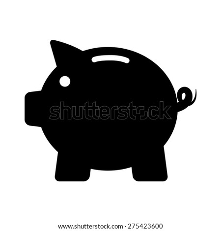 Piggy bank / piggybank life savings flat vector icon for apps and websites