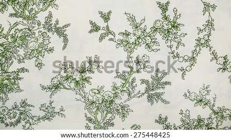 Retro Green Laces Fabric in Floral Abstract Seamless Pattern on Textile Texture Background, used as Furniture Material or Vintage Style Interior Design