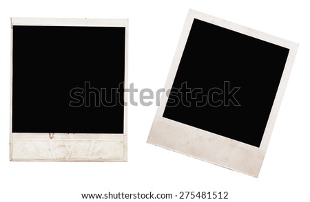 photo frames isolated on white background
