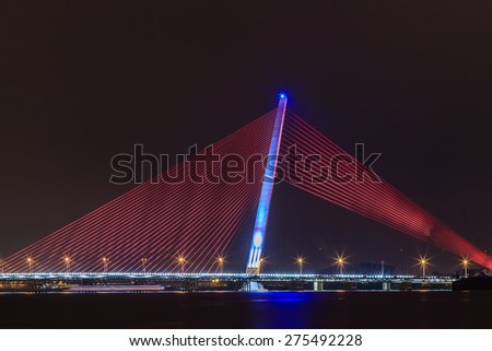 Night bridge at Vietnam
