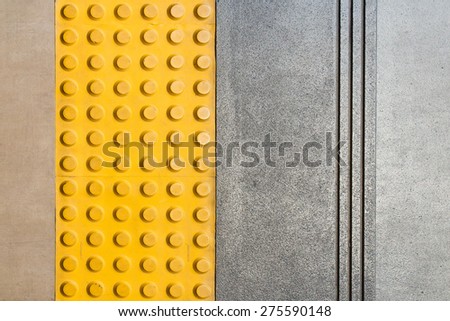 Dot sign on the floor for warning blind people Royalty-Free Stock Photo #275590148