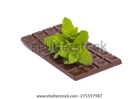raw chocolate on a white background