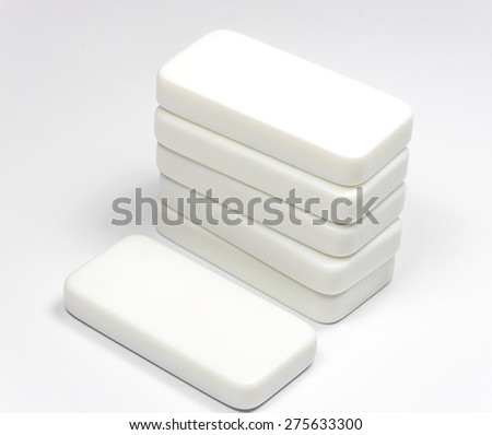 Rectangle cubes on white background

