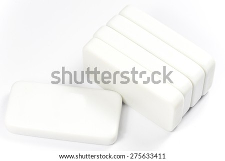 Rectangle cubes on white background
