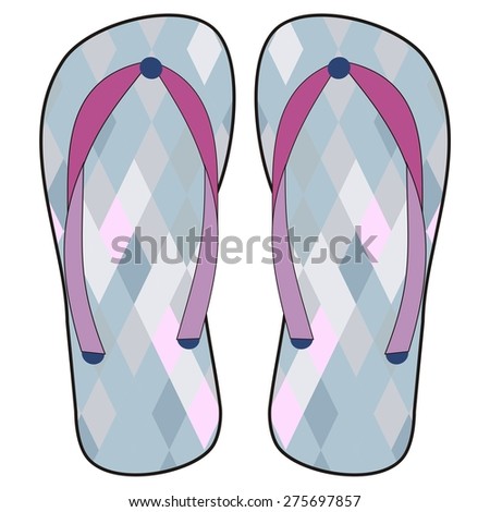Beach sandals, marine footwear