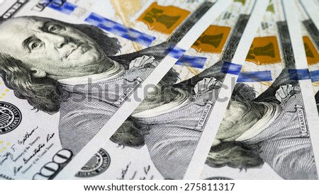 Background of dollars bills