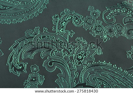 macro texture of fabric with cucumbers studio