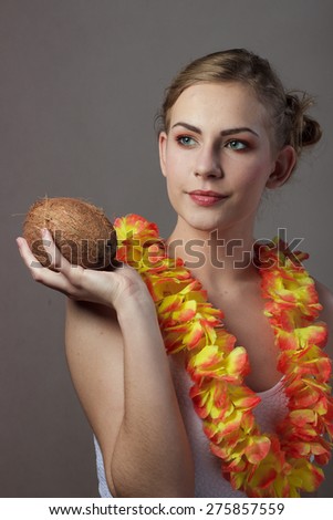 Young woman in Hawaii