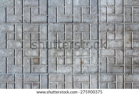 Concrete street block Pattern Texture Background Royalty-Free Stock Photo #275900375