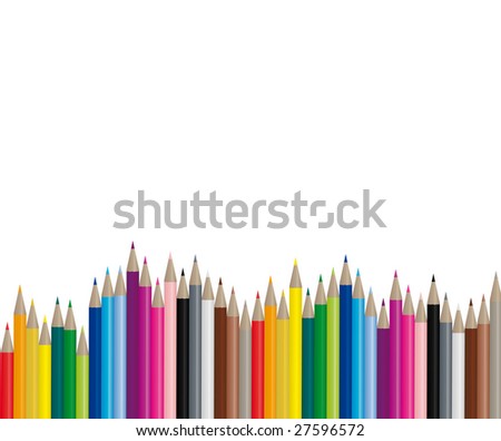 Color pencils - vector image