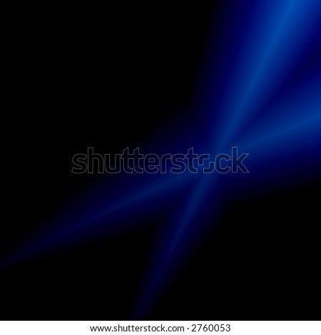 Blue abstract rays on black background