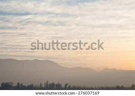 landscape - mountain and clouds