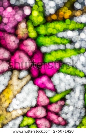 Light blur from colorful corrugated glass Beautiful bokeh background texture