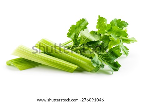 Fresh celery isolated on white background Royalty-Free Stock Photo #276091046